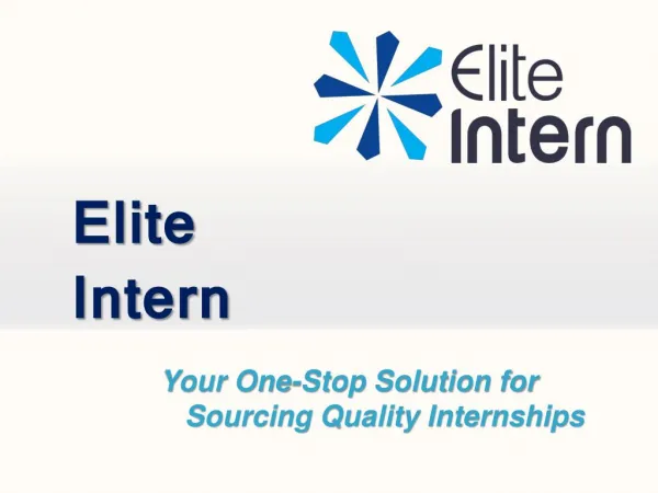 Elite Intern | Internships UK