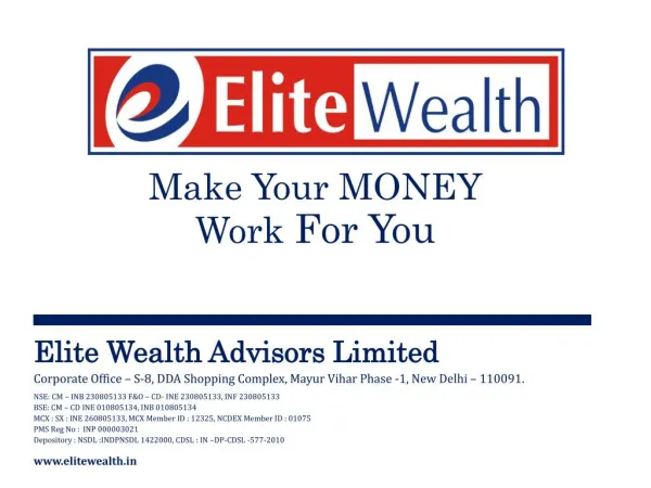 Elite Wealth Advisors Ltd. Corporate Profile