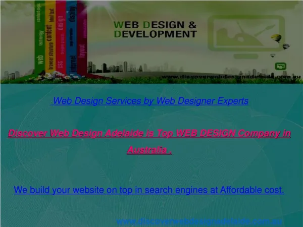 Cheapest Web Design Service Offered By Adelaide,SA