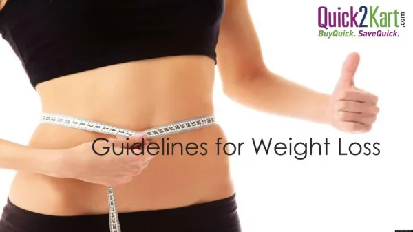 Guidelines for Weight Loss