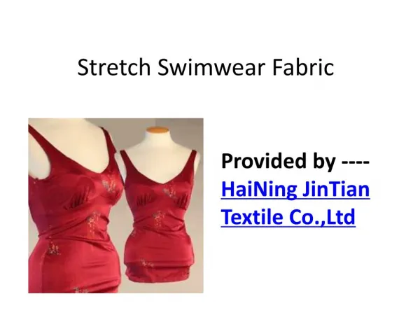 Jintian Stretch swimwear fabric
