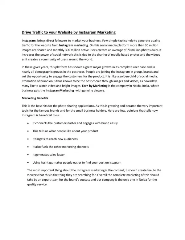 SMO Service in lowest price Noida India-EarnbyMarketing.COM