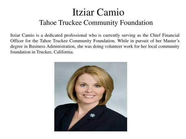 Itziar Camio - Tahoe Truckee Community Foundation