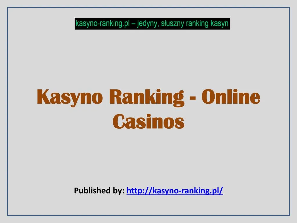 kasyno ranking online casinos