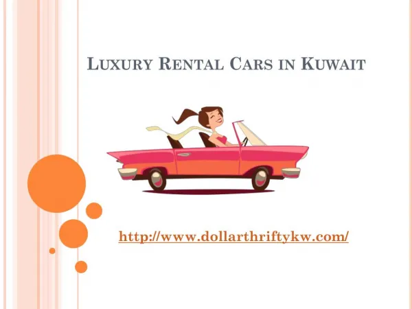 Luxury Rental Cars in Kuwait