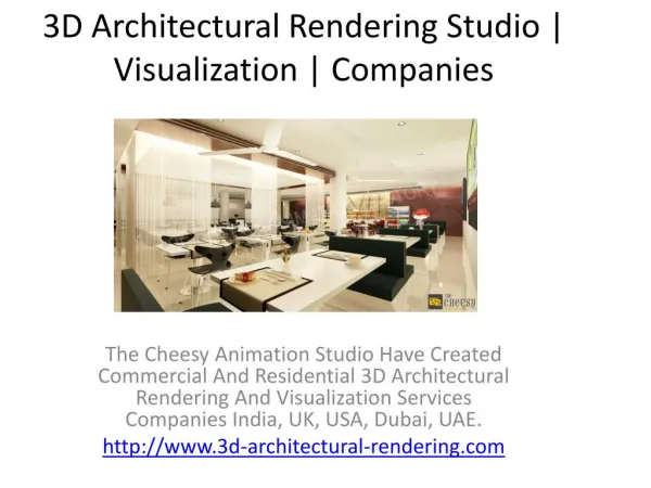 3D Architectural Rendering Studio | Visualization | Companies