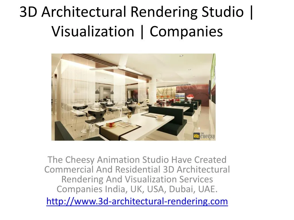 3d architectural rendering studio visualization companies