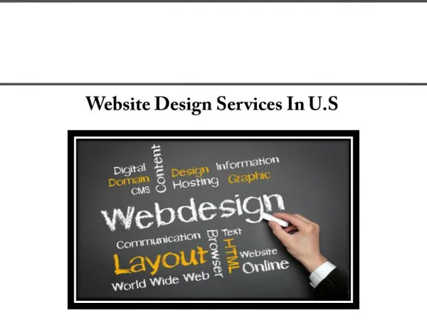 Web Designing in U.S