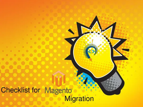 Checklist for Magento Migration
