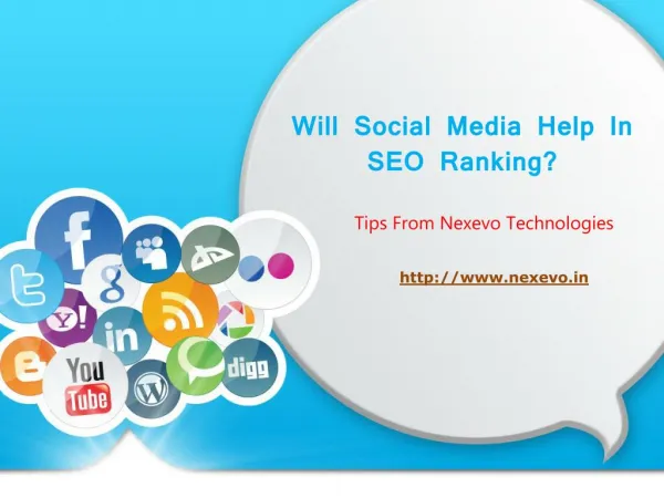 Will social media help in seo ranking - Nexevo