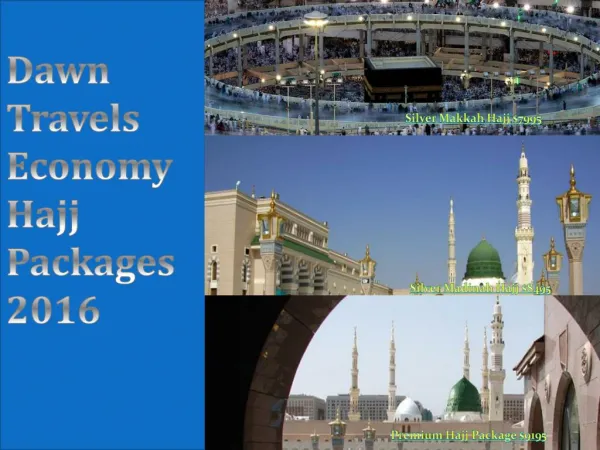 Economy Hajj Packages 2016