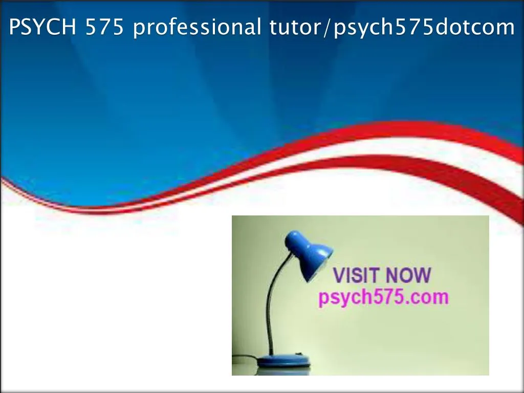 psych 575 professional tutor psych575dotcom