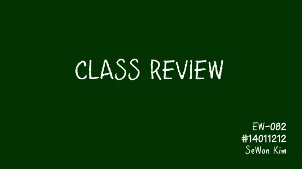 20151125 Class Review