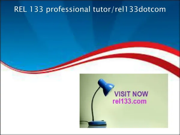 REL 133 professional tutor/rel133dotcom
