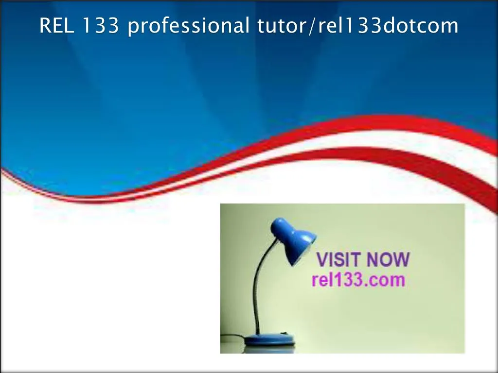 rel 133 professional tutor rel133dotcom