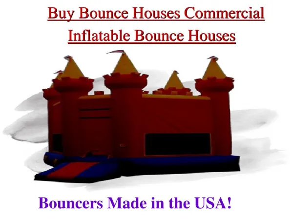 Commercial bounce houses for sale