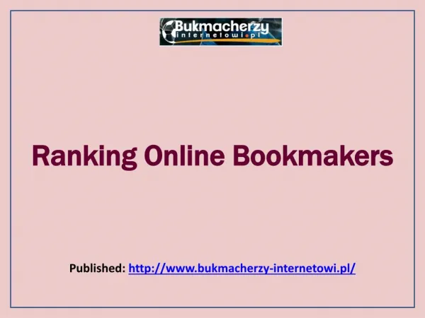 Bukmacherzy-Ranking Online Bookmakers