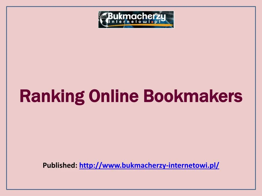 ranking online bookmakers