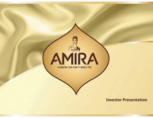ANFI - Amira Nature Foods Ltd
