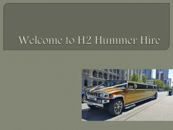 H2 hummer hire Melbourne