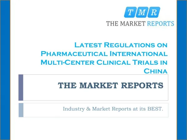 Latest Regulations on Pharmaceutical International Multi-Center Clinical Trials in China