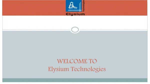 About Us - Elysium Technologies
