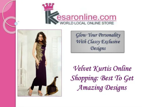 Buy Velvet Kurtis Online in UK