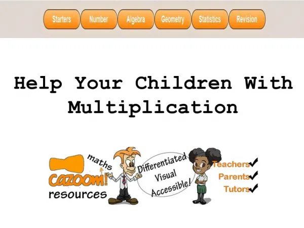 Help Your Children With Multiplication