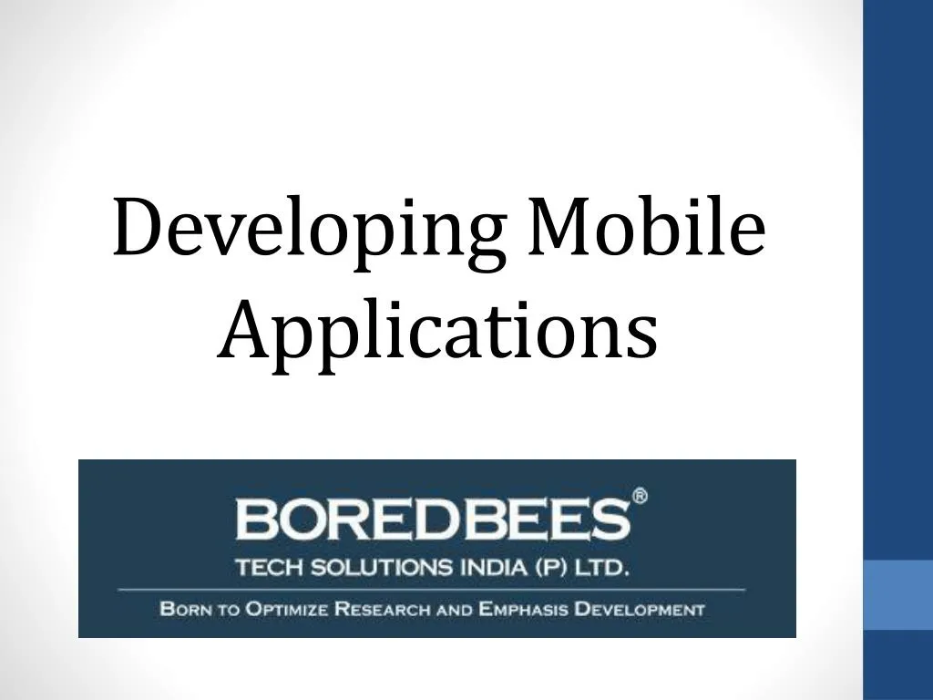 developing mobile applications