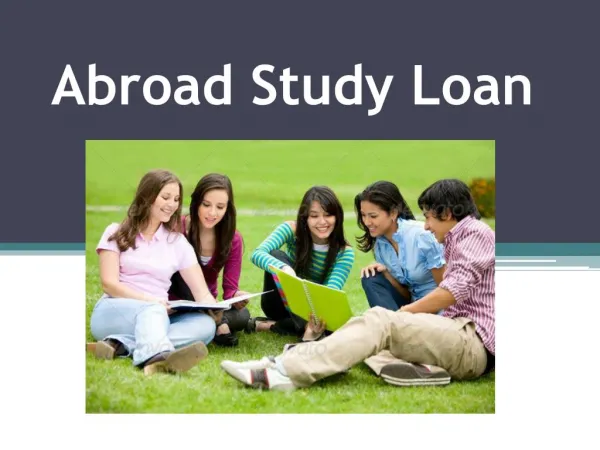 Education Loans For Studying Outside India