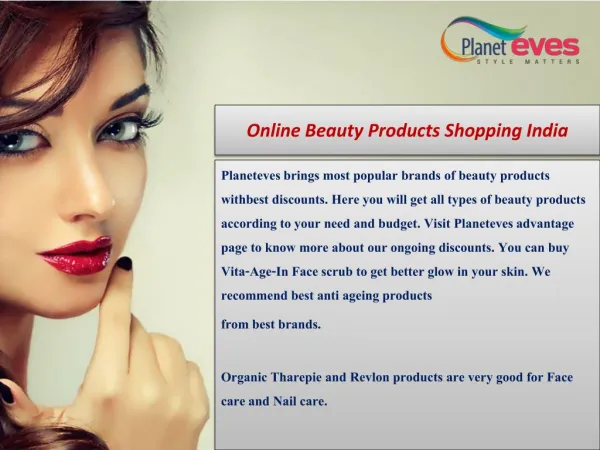 Online Beauty Products Shopping India - Planeteves