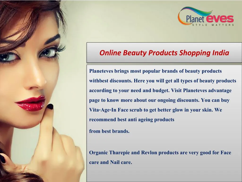 online beauty products shopping india