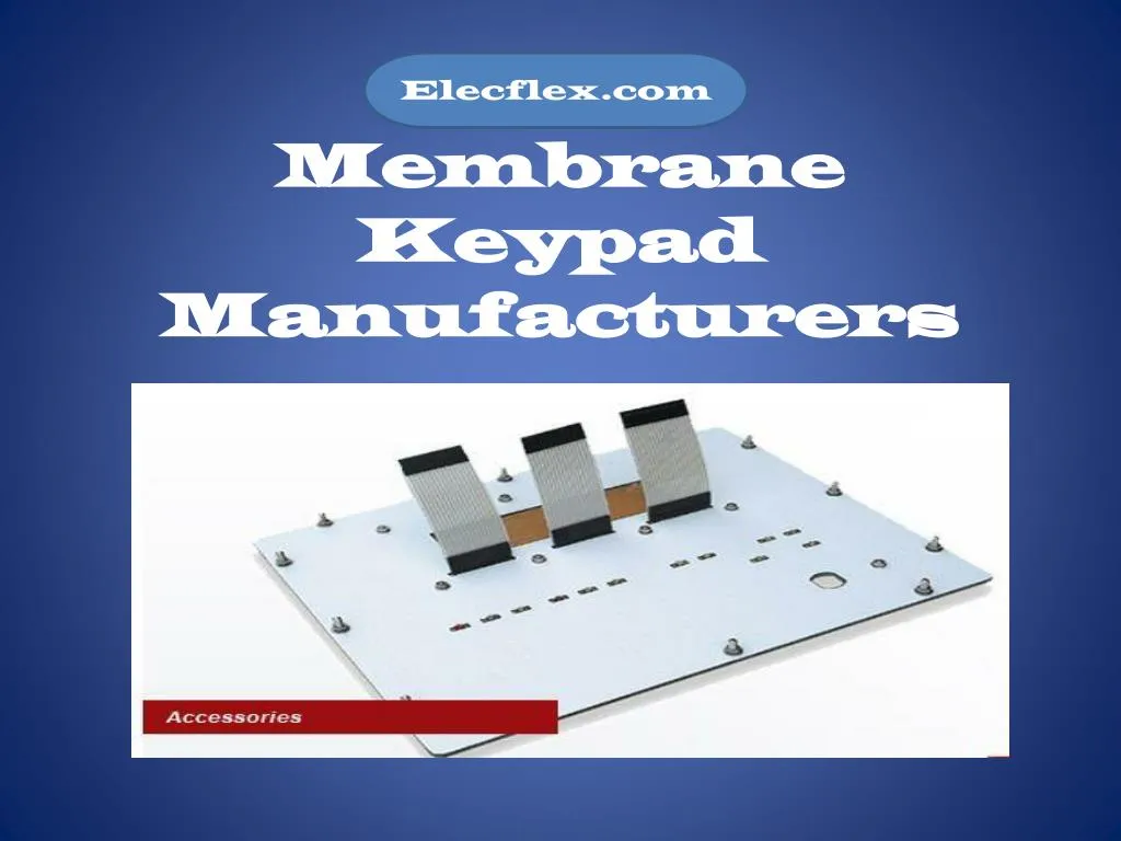 membrane keypad manufacturers