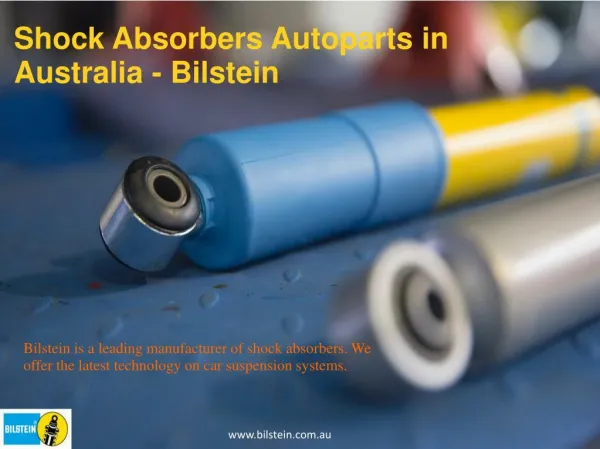 Shock Absorbers Autoparts in Australia - Bilstein