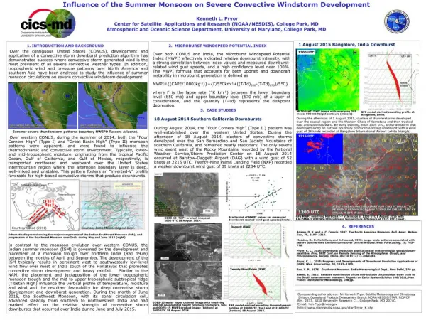 The Influence of the Summer Monsoon on Severe Convective Windstorm Development