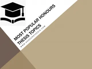 Honours Thesis - slide 1