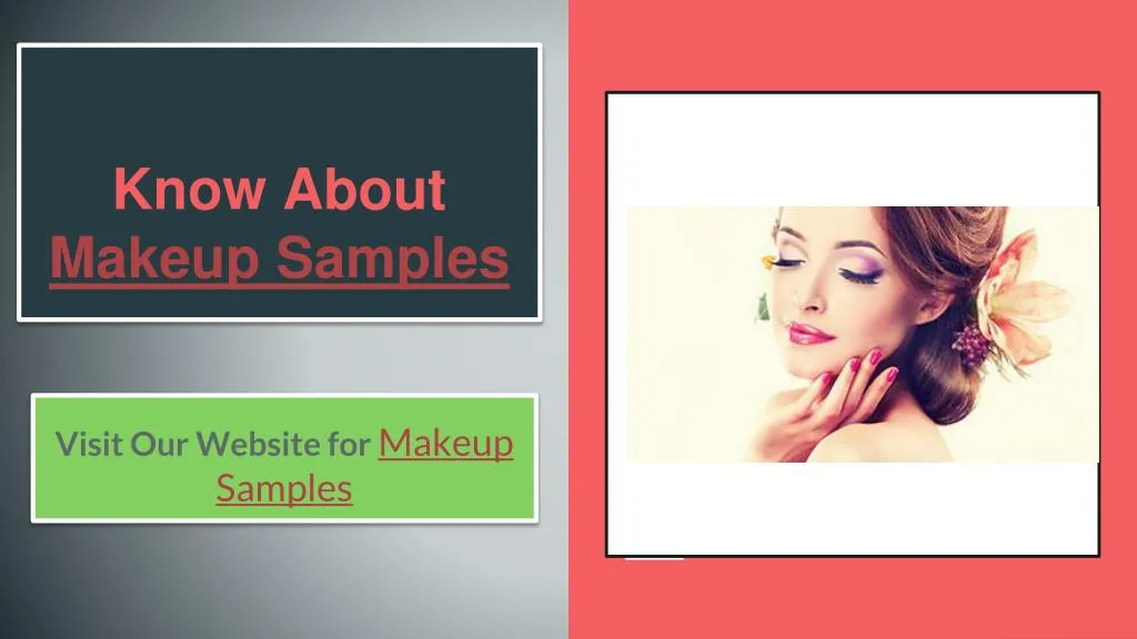 know about m akeup samples