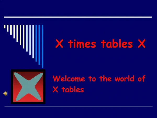 X times tables X