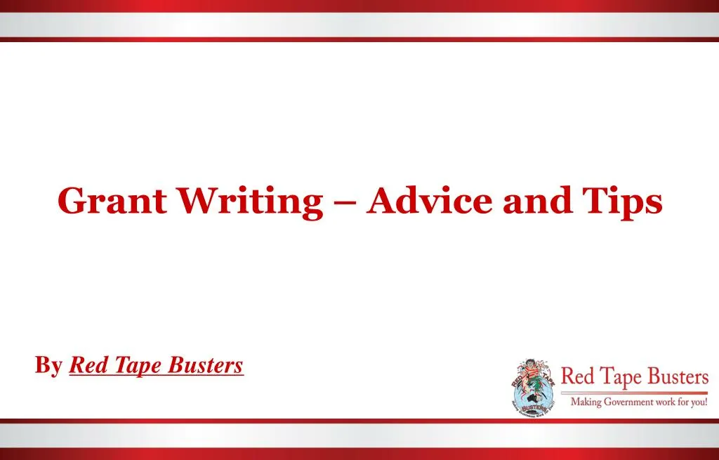 grant writing advice and tips
