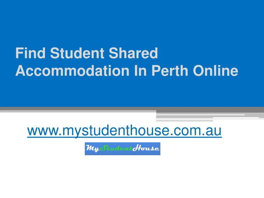 find student shared accommodation in perth online