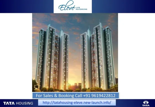 New Launch TATA HOUSING ELEVE Project by TATA HOUSING in Bhandup Call 9619422812