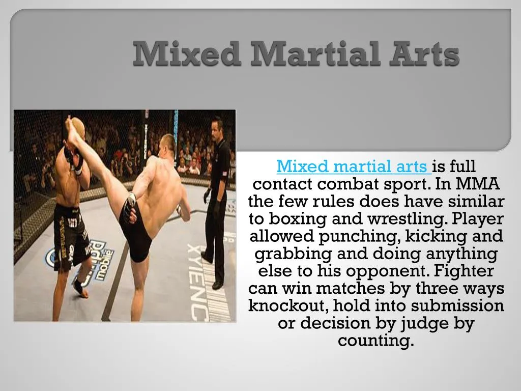 mixed martial arts