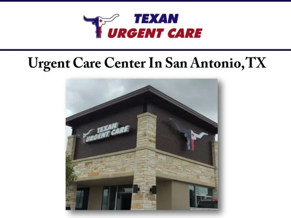 Urgent Care Center In San Antonio, TX