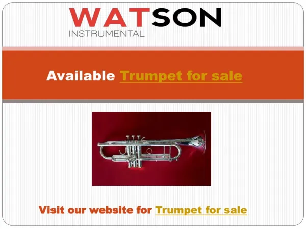 trumpet for sale