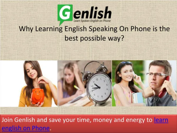 Genlish- Learn Spoken English on Phone