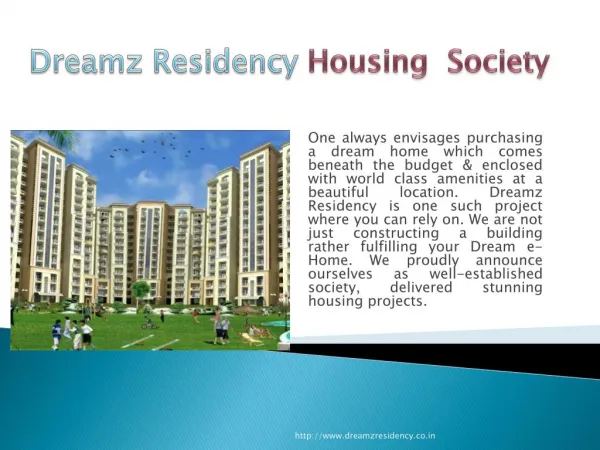 Housing Society in Smart City Delhi