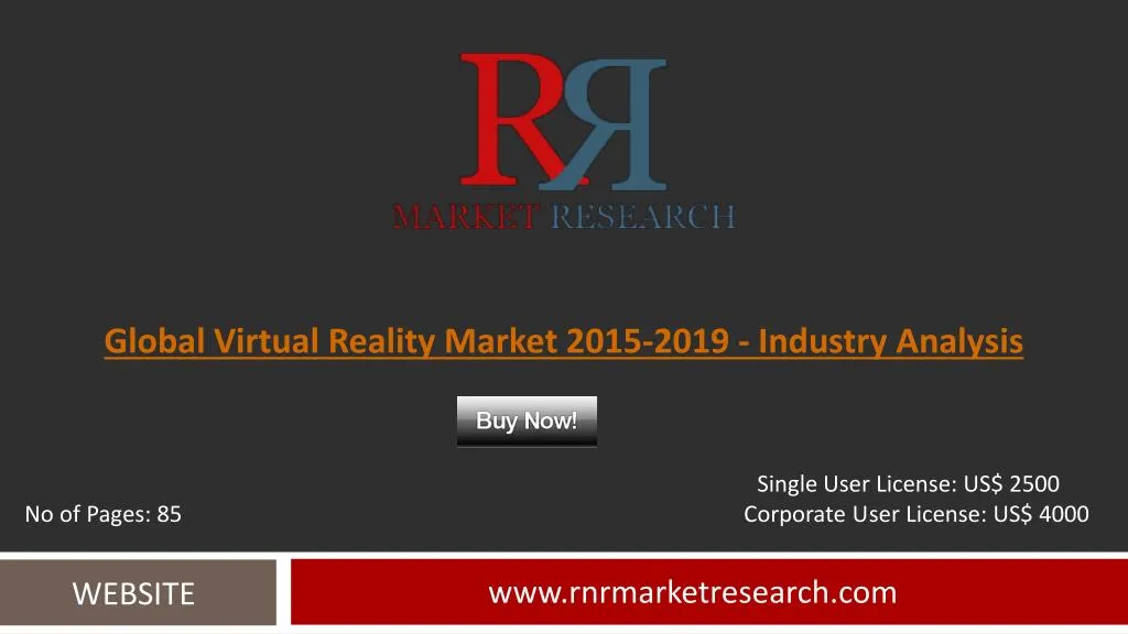 global virtual reality market 2015 2019 industry analysis