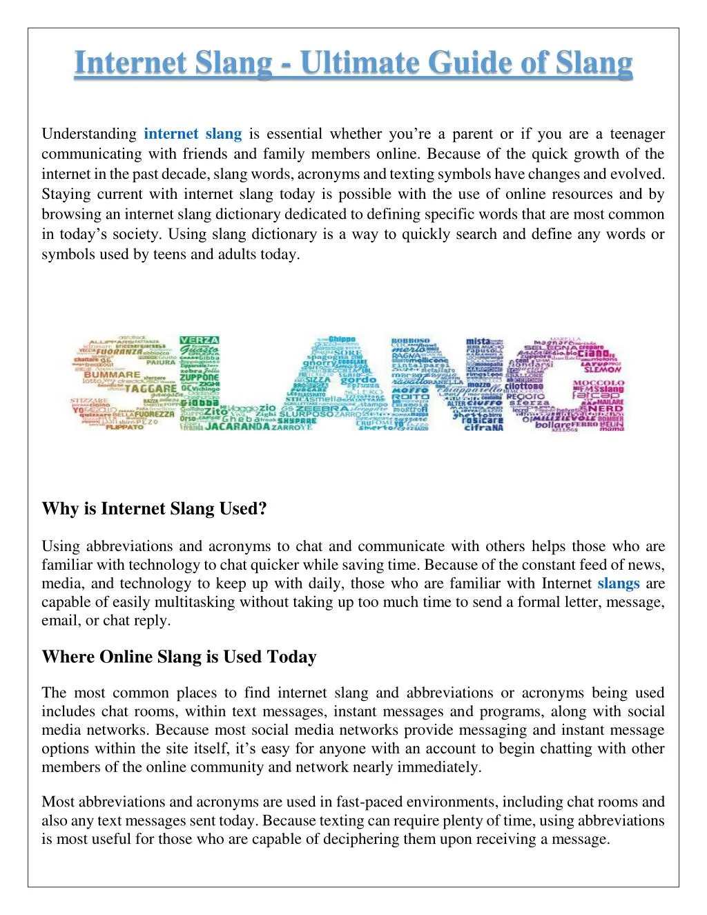 55 Teen Slang Words: A Dictionary for Parents