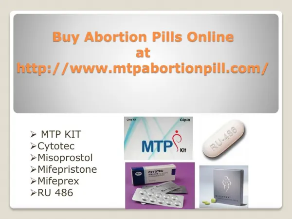 Abortion pills online