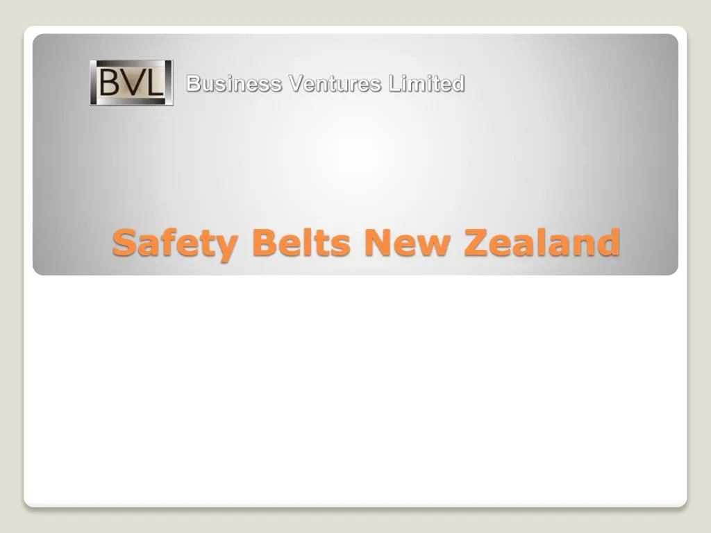 safety belts new zealand